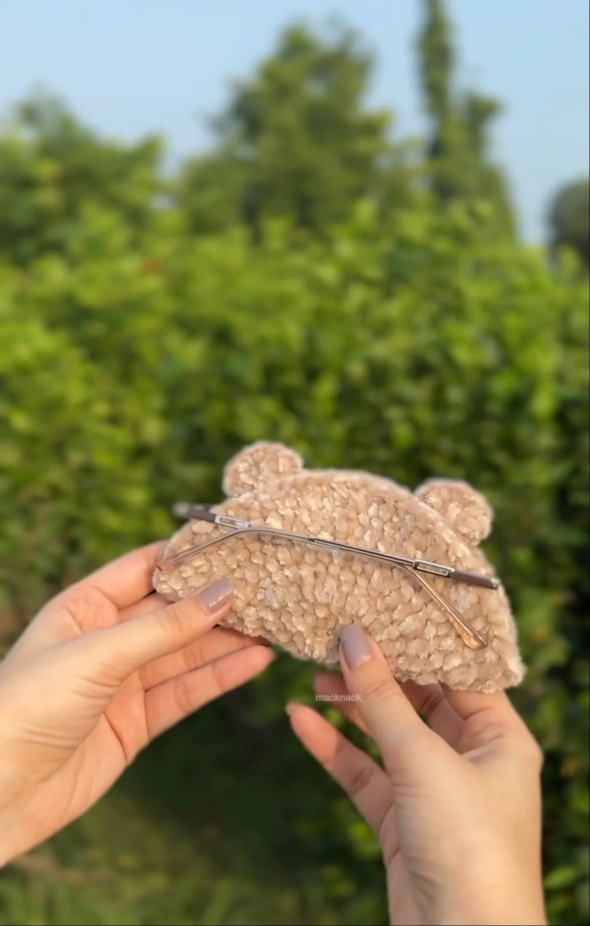 Capa de Óculos Ursinho